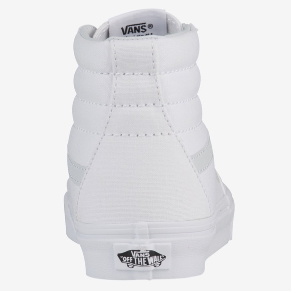 Vans Sk8-Hi Reissue High Top in White Leather - Picture 3 of 15